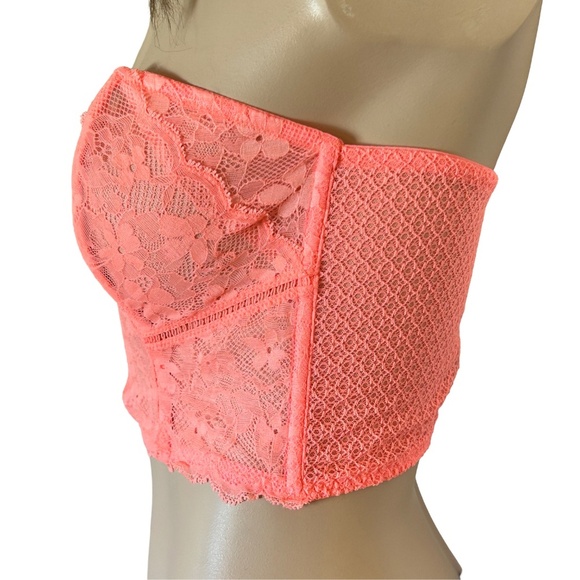 Victoria's Secret Dream Angels Collection Lace Corset Bustier Bra Boned Deep V - Picture 7 of 15